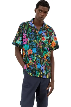 ENGINEERED GARMENTS Homme, Chemises, Multicolore, Taille: S Chemise de Camp Imprimée Florale