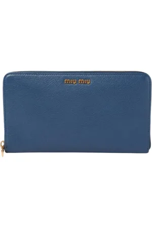 Miu Miu Femme, Pre-owned, Bleu, Taille: ONE Size Pre-owned Cuir petite-maroquinerie