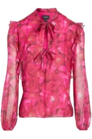 Giambattista Valli Femme, Blouses et Chemises, Rose, Taille: 38 FR Chemisier en soie avec