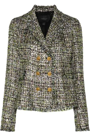 Giambattista Valli Femme, Vestes, Vert, Taille: 38 FR Veste Blazer Tweed