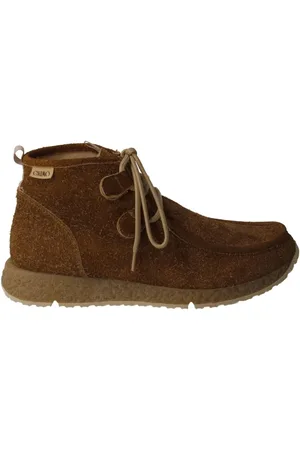 Gaimo Femme, Chaussures, Brun, Taille: 36 EU Bottine en daim camel à lacets