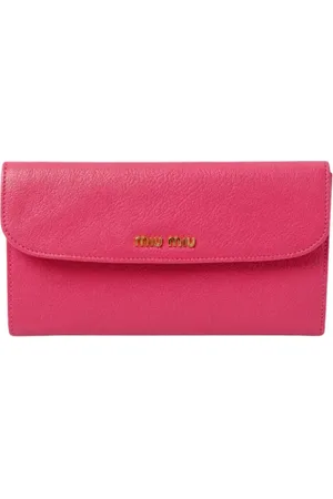 Miu Miu Femme, Pre-owned, Rose, Taille: ONE Size Pre-owned Cuir petite-maroquinerie