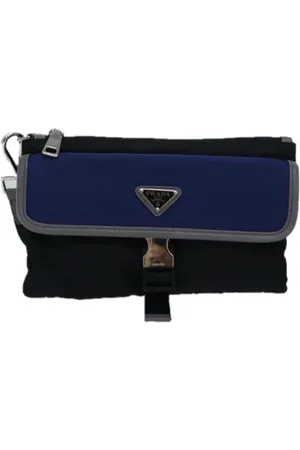 Prada Femme, Pre-owned, Noir, Taille: ONE Size Pre-owned Tissu pochettes-minaudieres