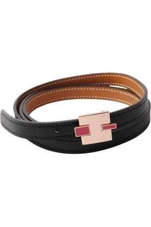 Hermès Homme, Pre-owned, Noir, Taille: ONE Size Pre-owned Cuir ceintures