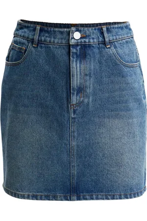 Wakakuu Femme, Jupes, Bleu, Taille: 36 FR Jupe en Denim
