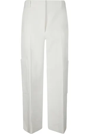 Khaite Femme, Pantalons, Blanc, Taille: 36 FR Pantalon Classique en Viscose avec Poches