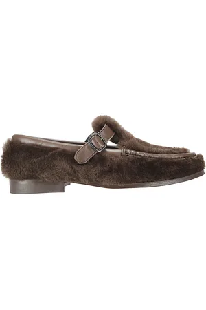 Hereu Femme, Chaussures, Brun, Taille: 40 EU Sandales Shearling pour un Look Estival Élégant