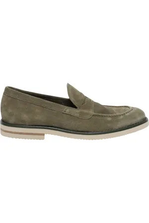 HUNDRED 100 Homme, Chaussures, Vert, Taille: 42 EU Mocassins en Daim Vert