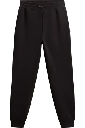 Woolrich Femme, Pantalons, Noir, Taille: 40 FR Pantalon Décontracté en Mélange de Coton Noir