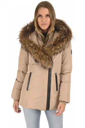 Mackage Femme, Vestes, Brun, Taille: 38 FR Doudoune Premium Camel
