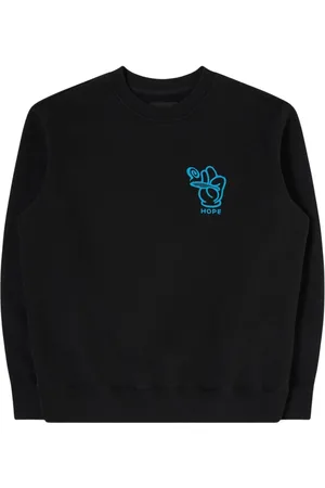 Edwin Homme, Sweatshirts et sweats à capuche, Noir, Taille: M Hope Provider Sweat Heavy Brossé Felpa