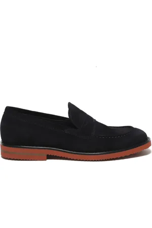 HUNDRED 100 Homme, Chaussures, Bleu, Taille: 40 EU Mocassin en Daim Bleu