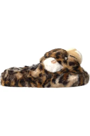 Dolce & Gabbana Femme, Chaussures, Brun, Taille: 36 EU Tigre Brun Sandales Plates Chaussures