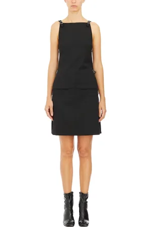 Courrèges Femme, Robes, Noir, Taille: 36 FR Robe Courte en Laine