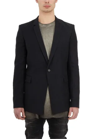 11 BY BORIS BIDJAN SABERI Homme, Vestes, Gris, Taille: L Blazer en Coton et Lin