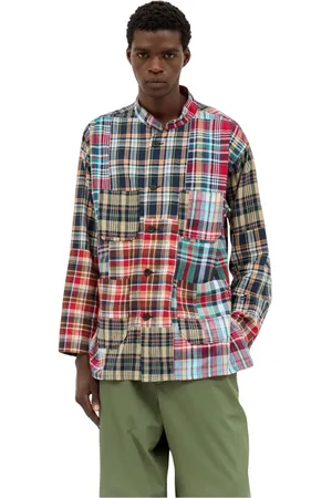 ENGINEERED GARMENTS Homme, Chemises, Multicolore, Taille: M Chemise en Coton à Carreaux