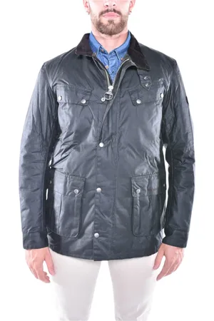 Barbour Homme, Vestes, Vert, Taille: M Veste en cire avec style motard