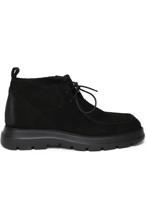 Giuliano Galiano Homme, Chaussures, Noir, Taille: 40 EU Chaussures Plates en Daim Noir