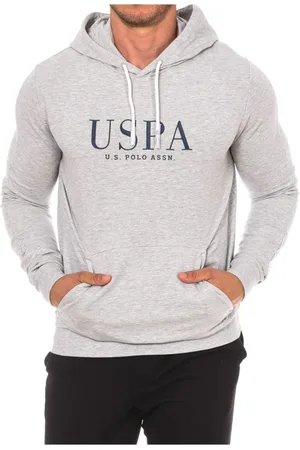 U.S. Polo Assn. Homme, Sweatshirts et sweats à capuche, Gris, Taille: 2XL Sweat à capuche avec cordon ajustable