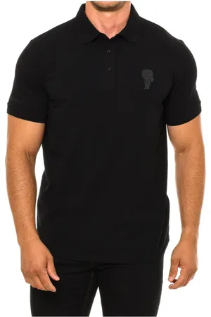Karl Lagerfeld Homme, Tops, Noir, Taille: S Polo à Manches Courtes