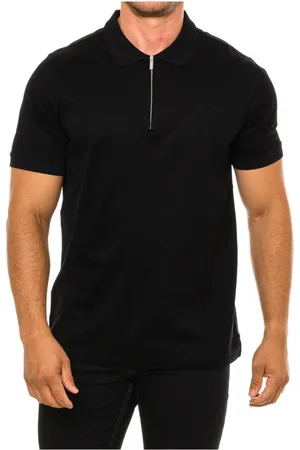 Karl Lagerfeld Homme, Tops, Noir, Taille: M Polo à Manches Courtes