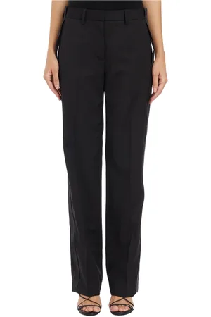 Helmut Lang Femme, Pantalons, Noir, Taille: 36 FR Pantalon en laine décontracté
