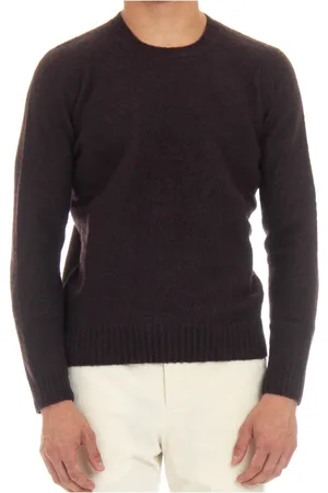 DRUMOHR Homme, Pulls, Brun, Taille: M Pull en laine marron toucher doux