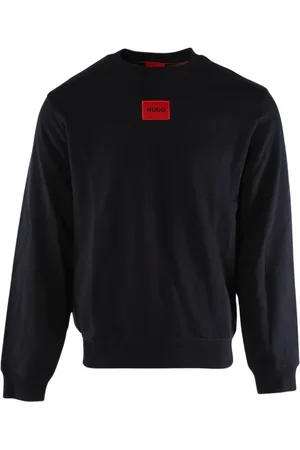 HUGO BOSS Homme, Sweatshirts et sweats à capuche, Bleu, Taille: S Pull en Coton Bleu pour Homme