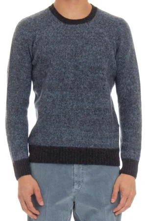 DRUMOHR Homme, Pulls, Bleu, Taille: L Pull Col Rond Doux