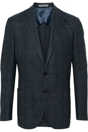 corneliani Homme, Costumes, Bleu, Taille: L Veste en laine vierge avec 2 boutons
