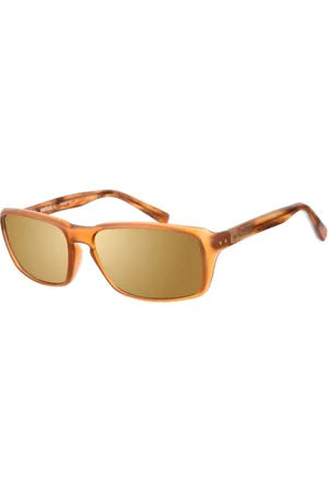 Nike Homme, Accessoires, Brun, Taille: ONE Size Lunettes de soleil rectangulaires en acétate avec protection UV