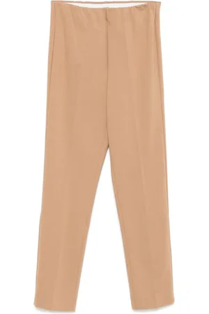 LE TRICOT PERUGIA Femme, Pantalons, Brun, Taille: 48 FR Pantalon Caramel Stretch à Plis