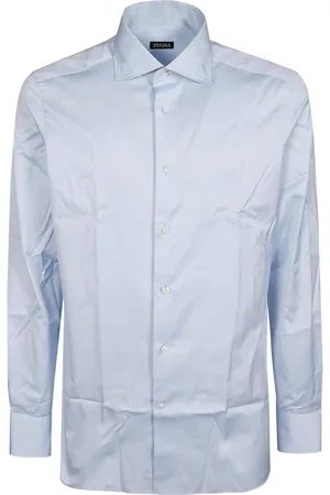 Ermenegildo Zegna Homme, Chemises, Bleu, Taille: M Chemise Classique à Manches Longues