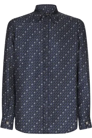 Dolce & Gabbana Homme, Chemises, Multicolore, Taille: L Chemise Élégante avec Design Unique