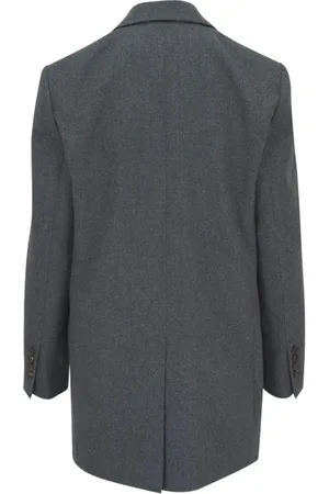 Brunello Cucinelli Femme, Vestes, Gris, Taille: 36 FR Blazer en flanelle grise