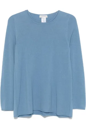 LE TRICOT PERUGIA Femme, Tops, Bleu, Taille: 38 FR Pull Bleu avec Bordure