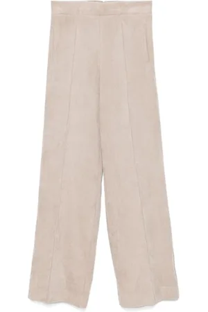 D.EXTERIOR Femme, Pantalons, , Taille: 38 FR Pantalon Côtelé Large Jambe Taupe