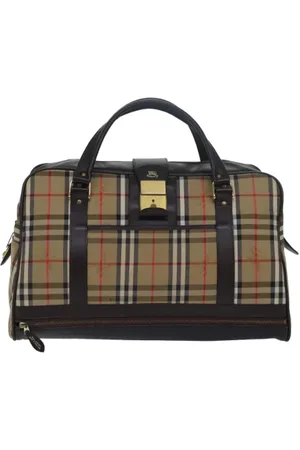 Burberry Femme, Pre-owned, , Taille: ONE Size Pre-owned Toile sacs-de-voyage