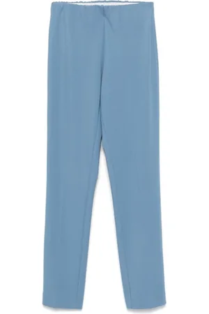 LE TRICOT PERUGIA Femme, Pantalons, Bleu, Taille: 42 FR Pantalon Bleu à Plis Stretch