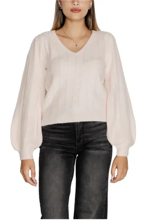 Guess Femme, Pulls, Rose, Taille: 38 FR Pull Texturé, Collection Automne/Hiver
