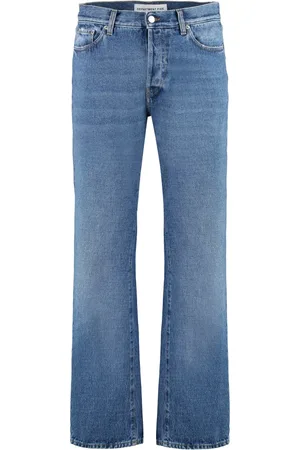 DEPARTMENT FIVE Homme, Jeans, Bleu, Taille: W30 Jean droit avec surpiqûres contrastées