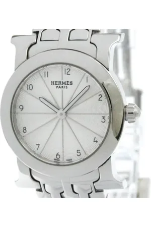Hermès Femme, Pre-owned, Gris, Taille: ONE Size Pre-owned Acier inoxydable montres