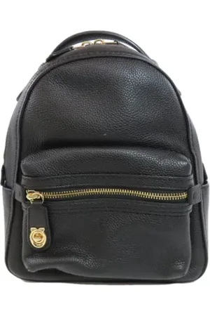 Coach Femme, Pre-owned, Noir, Taille: ONE Size Pre-owned Cuir sacs-dos