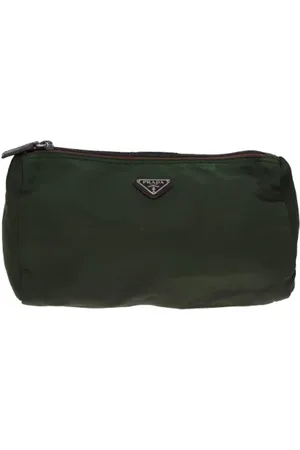 Prada Femme, Pre-owned, Vert, Taille: ONE Size Pre-owned Tissu pochettes-minaudieres