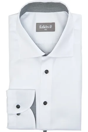 fakts Homme, Chemises, Blanc, Taille: XL Chemise Moderne Fit Busy Blanche