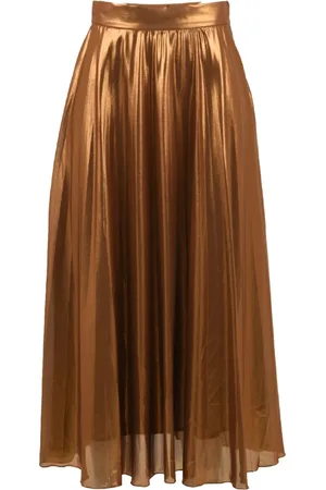 Attic and Barn Femme, Jupes, Brun, Taille: 36 FR Jupe en daim marron Modèle Atsk007