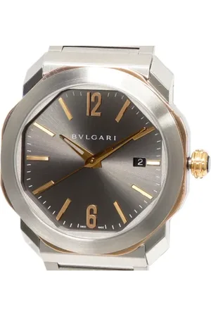 Bvlgari Homme, Pre-owned, Gris, Taille: ONE Size Pre-owned Metal montres