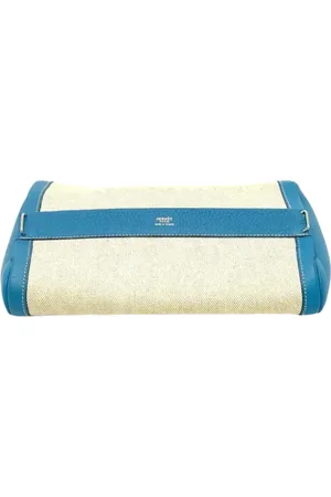 Hermès Femme, Pre-owned, Bleu, Taille: ONE Size Pre-owned Tissu pochettes-minaudieres
