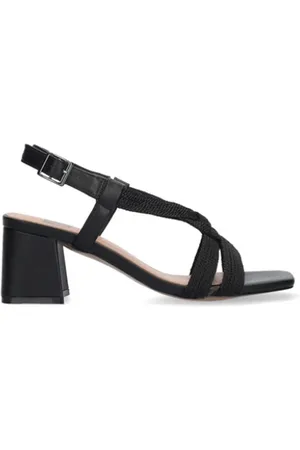 Bibi Lou Femme, Chaussures, Noir, Taille: 38 EU Sandales à talons hauts en tissu Setsuko