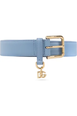 Dolce & Gabbana Femme, Accessoires, Bleu, Taille: 70 CM Ceinture en cuir